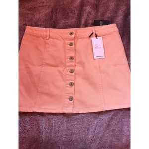 Forever 21 Denim Collection Peach Skirt NWT
